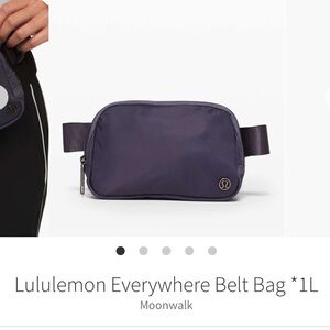 RARE + SOLD OUT Lululemon Athletica Moonwalk Belt Bag in Deep Purple